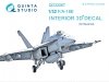 Quinta Studio QD32067 F/A-18E 3D-Printed & coloured Interior on decal paper (for Revell kit) 1/32